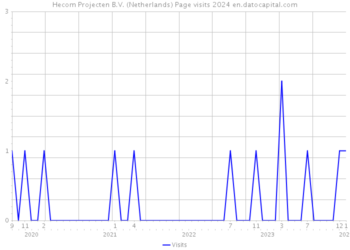 Hecom Projecten B.V. (Netherlands) Page visits 2024 