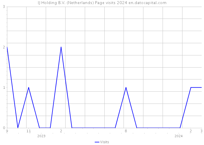 IJ Holding B.V. (Netherlands) Page visits 2024 