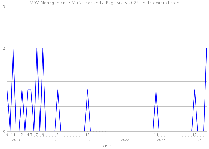 VDM Management B.V. (Netherlands) Page visits 2024 