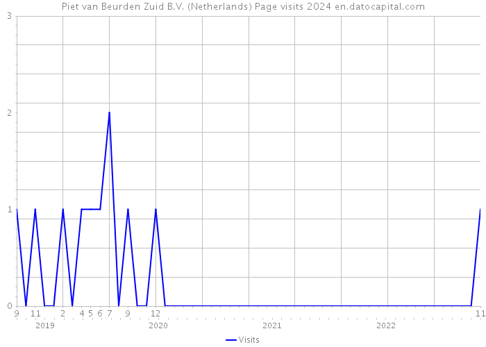 Piet van Beurden Zuid B.V. (Netherlands) Page visits 2024 