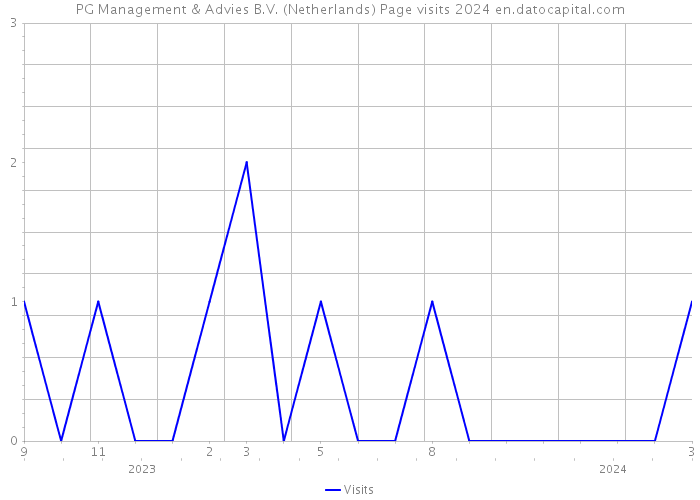 PG Management & Advies B.V. (Netherlands) Page visits 2024 