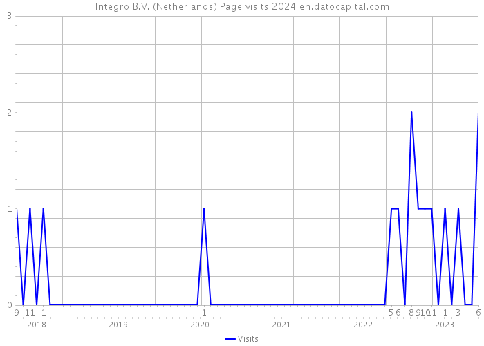 Integro B.V. (Netherlands) Page visits 2024 