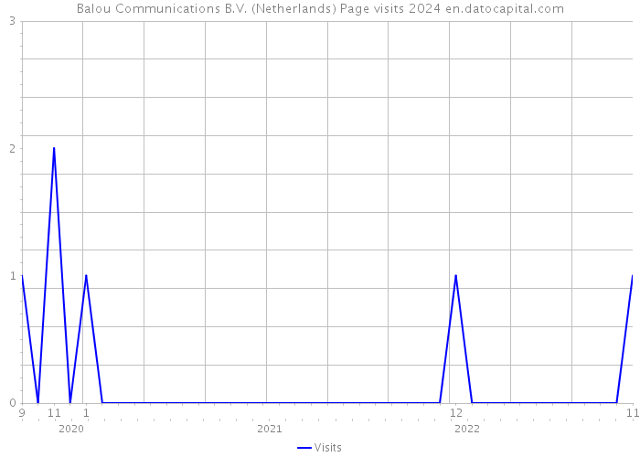 Balou Communications B.V. (Netherlands) Page visits 2024 
