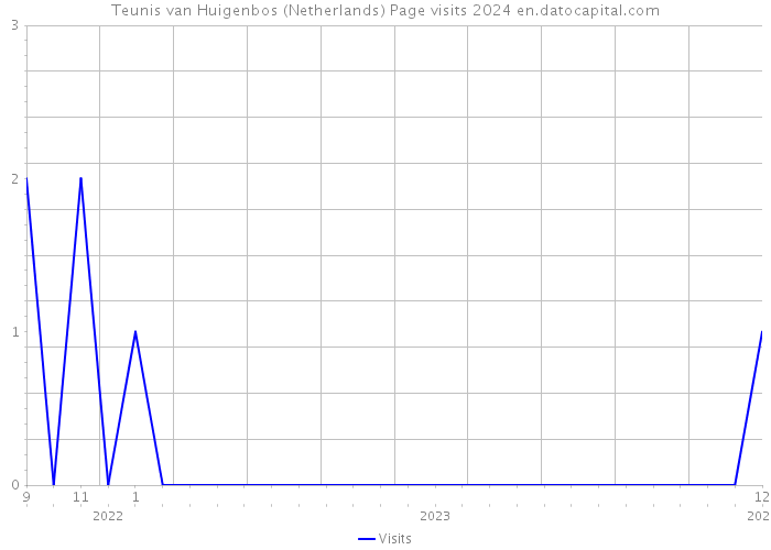 Teunis van Huigenbos (Netherlands) Page visits 2024 