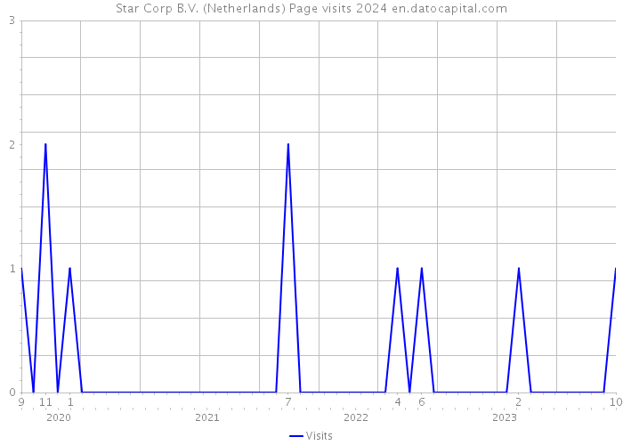 Star Corp B.V. (Netherlands) Page visits 2024 