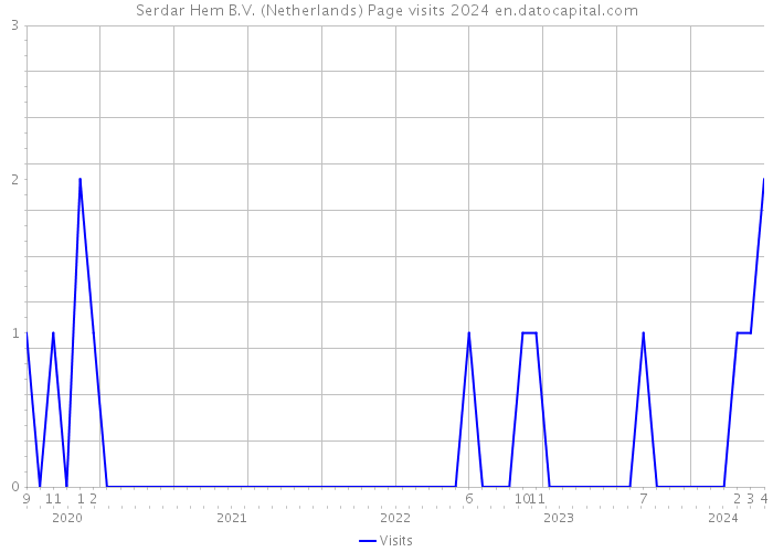 Serdar Hem B.V. (Netherlands) Page visits 2024 