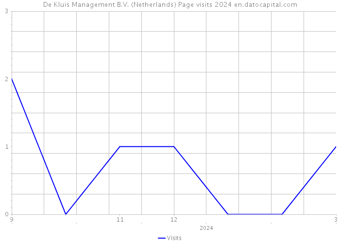 De Kluis Management B.V. (Netherlands) Page visits 2024 