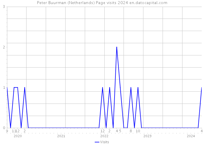 Peter Buurman (Netherlands) Page visits 2024 