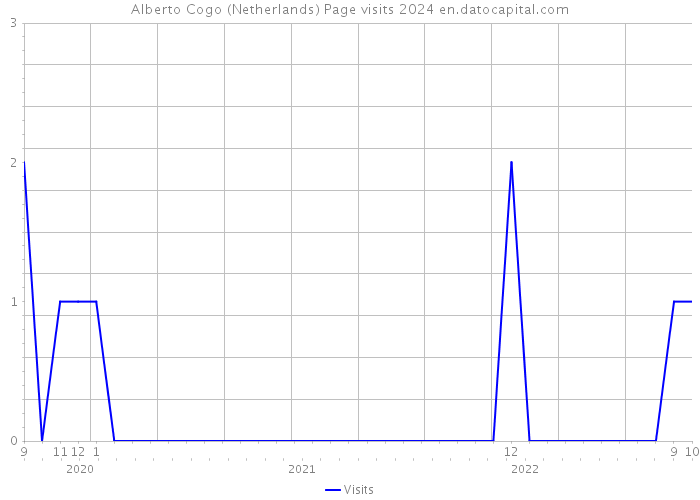 Alberto Cogo (Netherlands) Page visits 2024 
