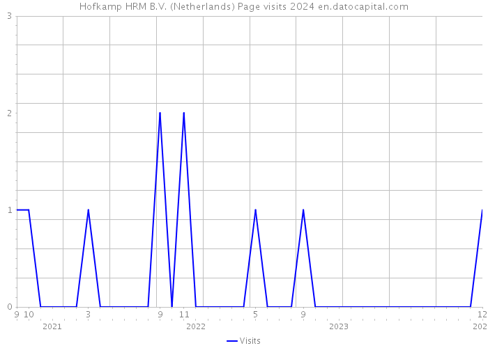 Hofkamp HRM B.V. (Netherlands) Page visits 2024 