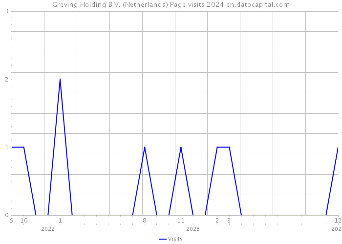Greving Holding B.V. (Netherlands) Page visits 2024 