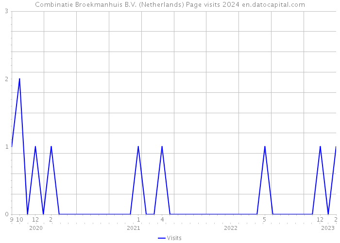 Combinatie Broekmanhuis B.V. (Netherlands) Page visits 2024 
