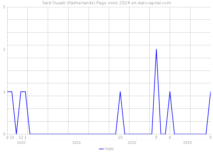Said Ouaali (Netherlands) Page visits 2024 