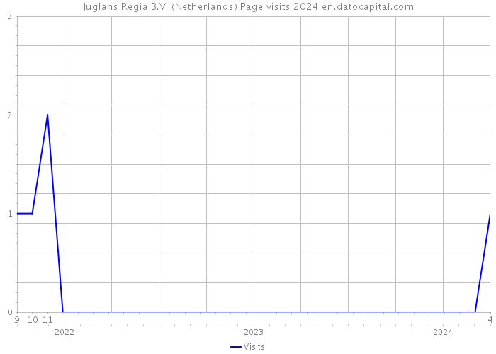Juglans Regia B.V. (Netherlands) Page visits 2024 