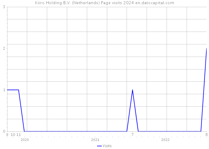 Kiiro Holding B.V. (Netherlands) Page visits 2024 