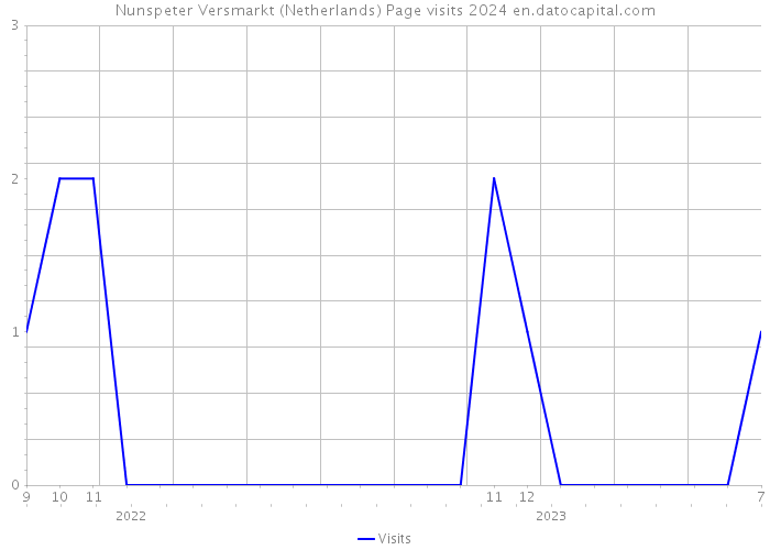 Nunspeter Versmarkt (Netherlands) Page visits 2024 