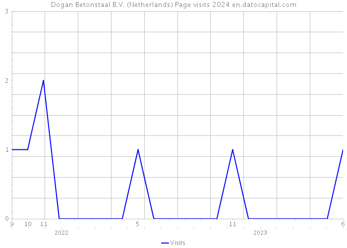 Dogan Betonstaal B.V. (Netherlands) Page visits 2024 
