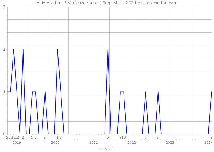 H-H Holding B.V. (Netherlands) Page visits 2024 