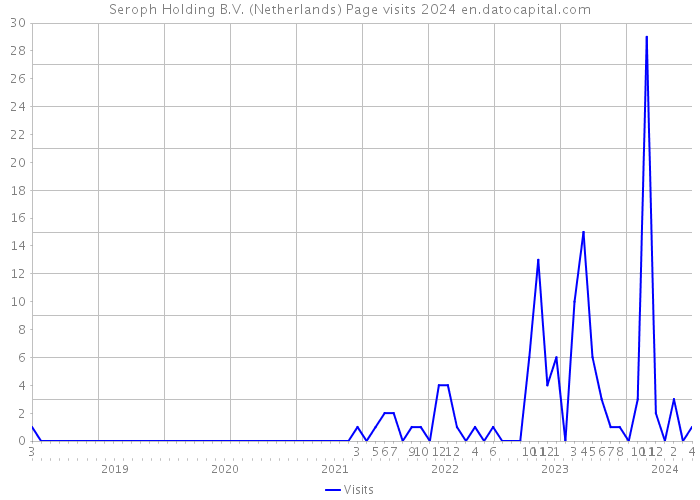 Seroph Holding B.V. (Netherlands) Page visits 2024 