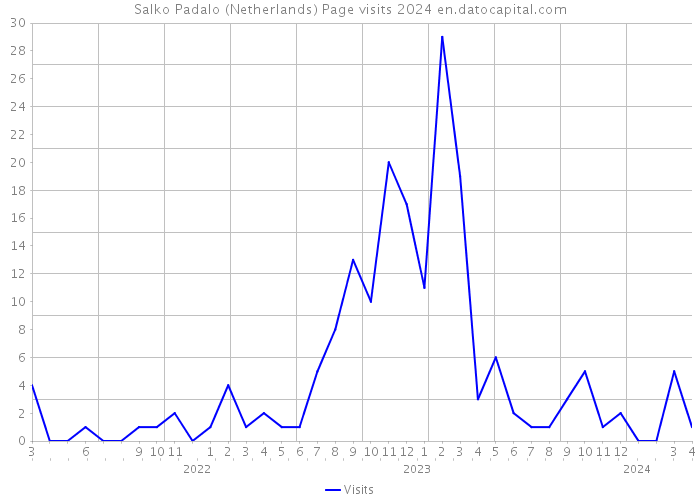 Salko Padalo (Netherlands) Page visits 2024 