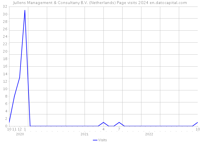 Jullens Management & Consultany B.V. (Netherlands) Page visits 2024 
