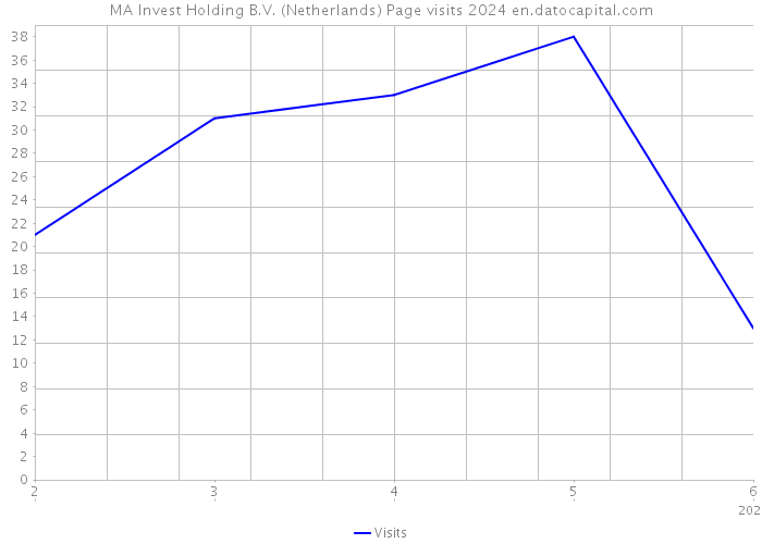 MA Invest Holding B.V. (Netherlands) Page visits 2024 