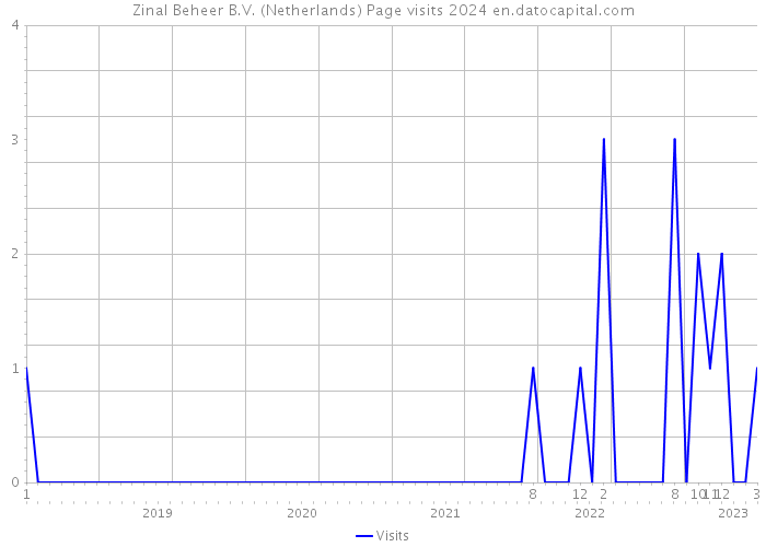 Zinal Beheer B.V. (Netherlands) Page visits 2024 