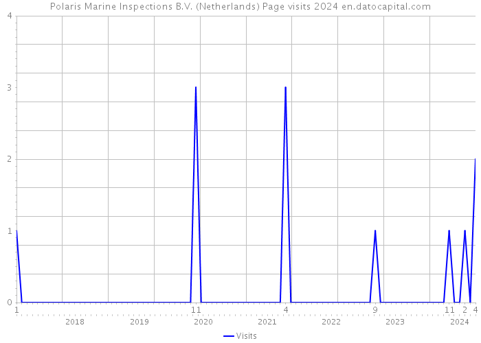 Polaris Marine Inspections B.V. (Netherlands) Page visits 2024 