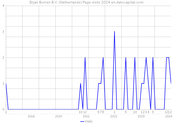Erjan Borren B.V. (Netherlands) Page visits 2024 