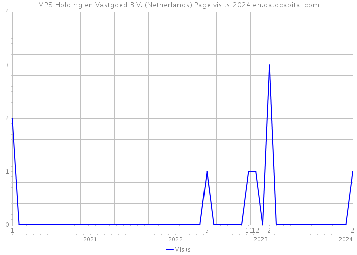 MP3 Holding en Vastgoed B.V. (Netherlands) Page visits 2024 