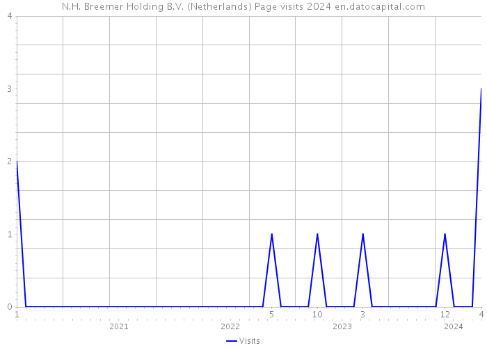 N.H. Breemer Holding B.V. (Netherlands) Page visits 2024 