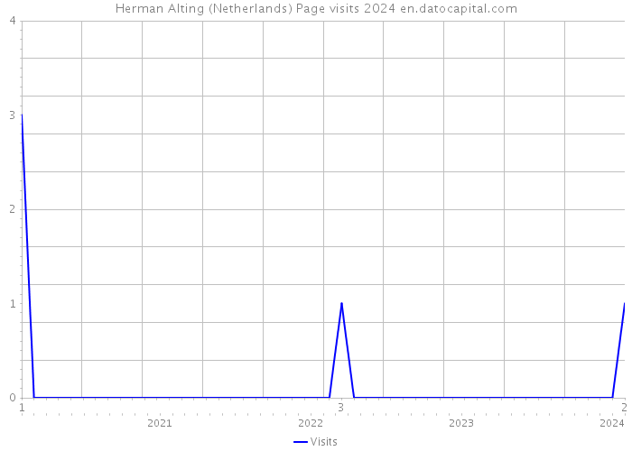 Herman Alting (Netherlands) Page visits 2024 