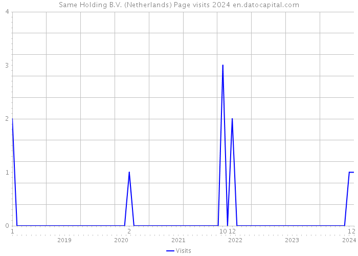Same Holding B.V. (Netherlands) Page visits 2024 