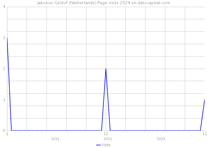 Jakobus Geldof (Netherlands) Page visits 2024 