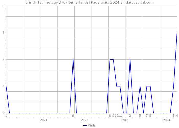 Brinck Technology B.V. (Netherlands) Page visits 2024 