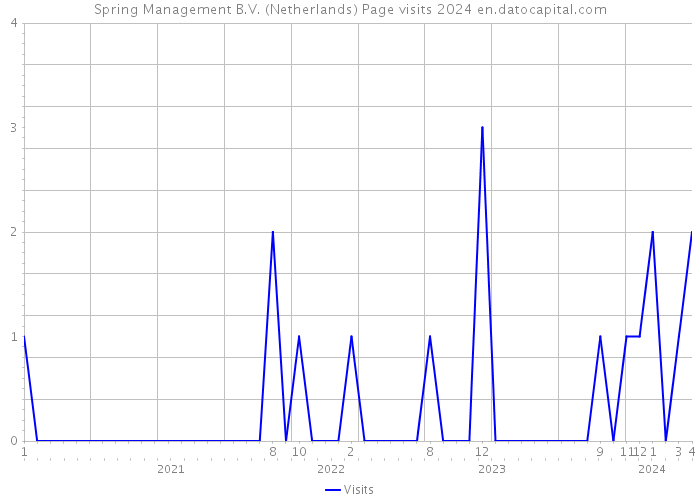 Spring Management B.V. (Netherlands) Page visits 2024 
