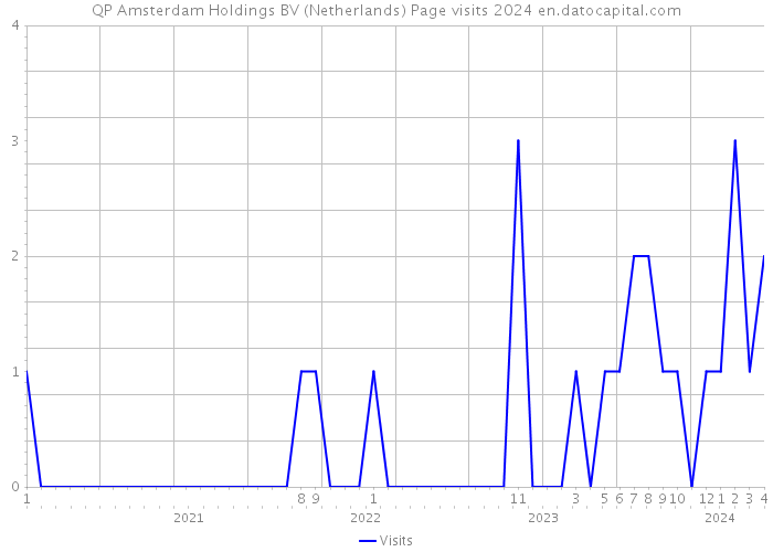QP Amsterdam Holdings BV (Netherlands) Page visits 2024 