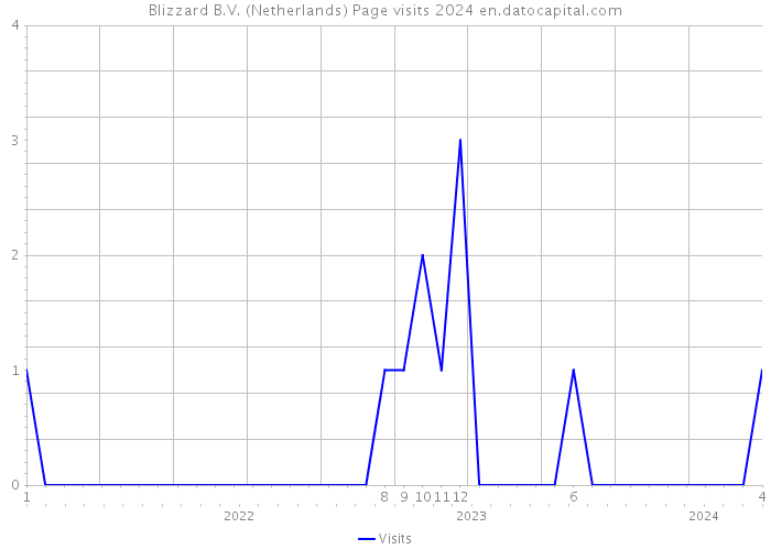 Blizzard B.V. (Netherlands) Page visits 2024 