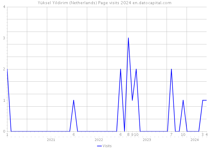 Yüksel Yildirim (Netherlands) Page visits 2024 
