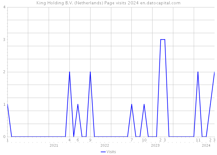 King Holding B.V. (Netherlands) Page visits 2024 