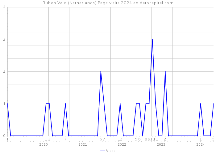 Ruben Veld (Netherlands) Page visits 2024 