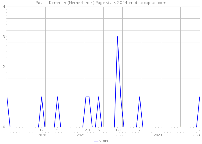 Pascal Kemman (Netherlands) Page visits 2024 
