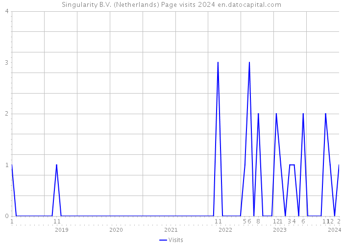 Singularity B.V. (Netherlands) Page visits 2024 