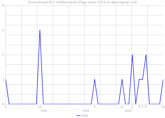 Downstream B.V. (Netherlands) Page visits 2024 