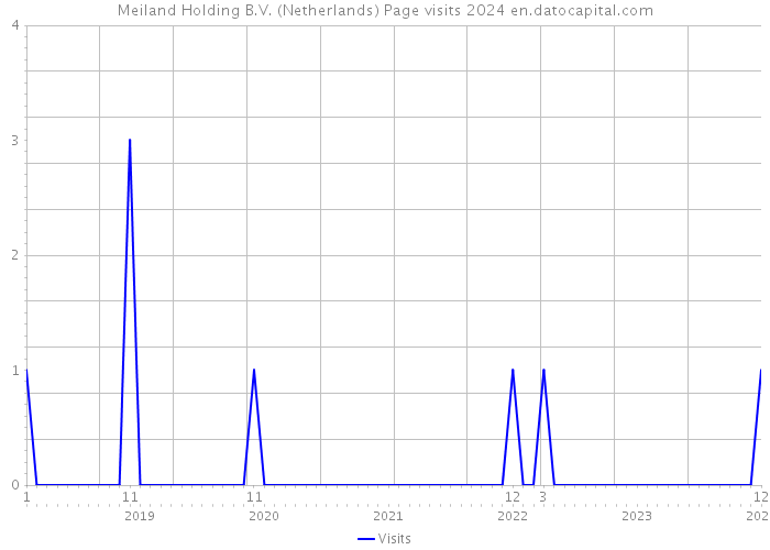 Meiland Holding B.V. (Netherlands) Page visits 2024 