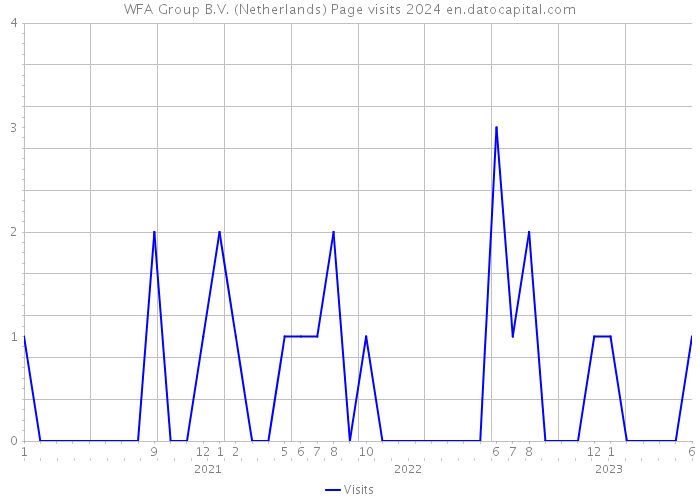 WFA Group B.V. (Netherlands) Page visits 2024 