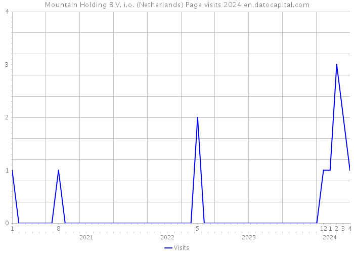 Mountain Holding B.V. i.o. (Netherlands) Page visits 2024 