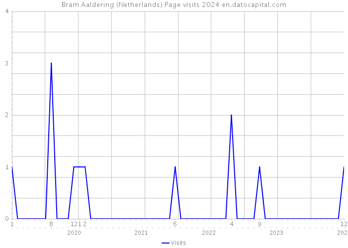 Bram Aaldering (Netherlands) Page visits 2024 