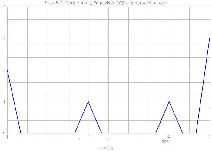 Bitco B.V. (Netherlands) Page visits 2024 