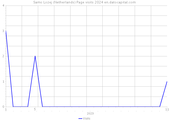 Samo Lozej (Netherlands) Page visits 2024 